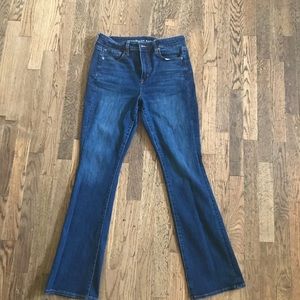 American eagle high waisted bootcut jeans.